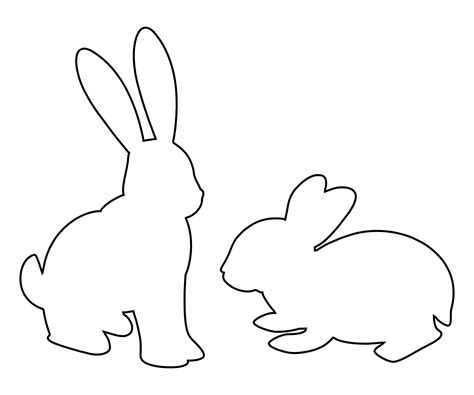 Bunny Silhouette Printable